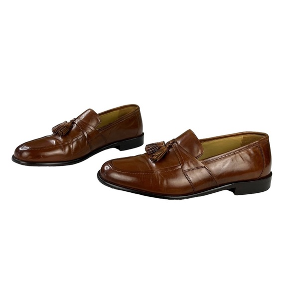 Johnston & Murphy Brown Leather‎ Dress Shoes Tassel Loafers Mens Size 9.5 main image 10
